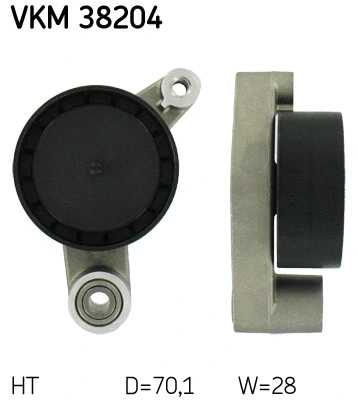 Tensioner Pulley, V-ribbed belt (VKM 38204)