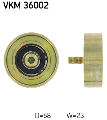 Deflection/Guide Pulley, V-ribbed belt (VKM 36002)