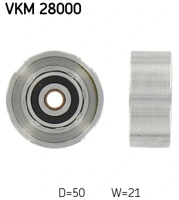 Deflection/Guide Pulley, timing belt (VKM 28000)