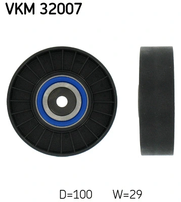Deflection/Guide Pulley, V-ribbed belt (VKM 32007)