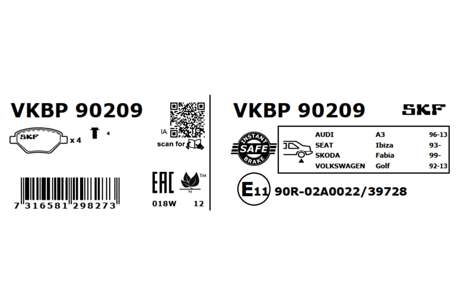 Brake Pad Set, disc brake
