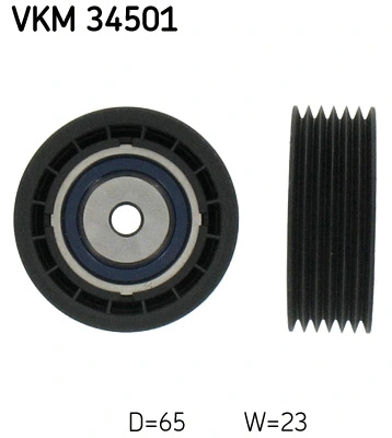 Deflection/Guide Pulley, V-ribbed belt (VKM 34501)