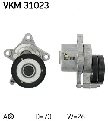 Tensioner Pulley, V-ribbed belt (VKM 31023)