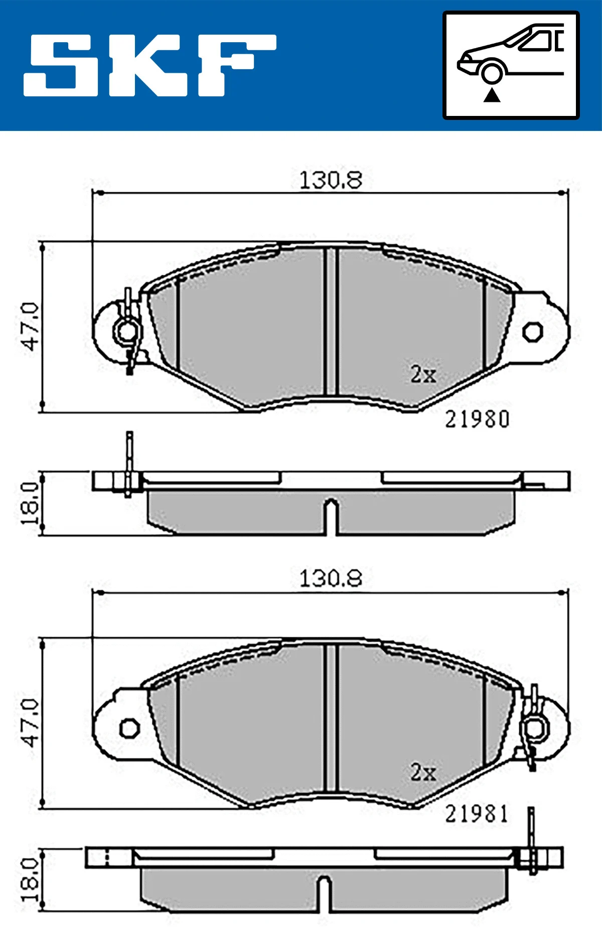 Brake Pad Set, disc brake (VKBP 80212)