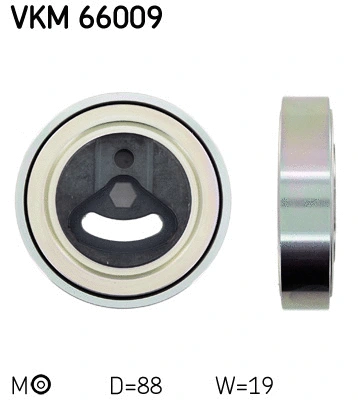 Tensioner Pulley, V-ribbed belt (VKM 66009)
