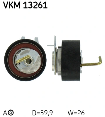 Tensioner Pulley, timing belt (VKM 13261)