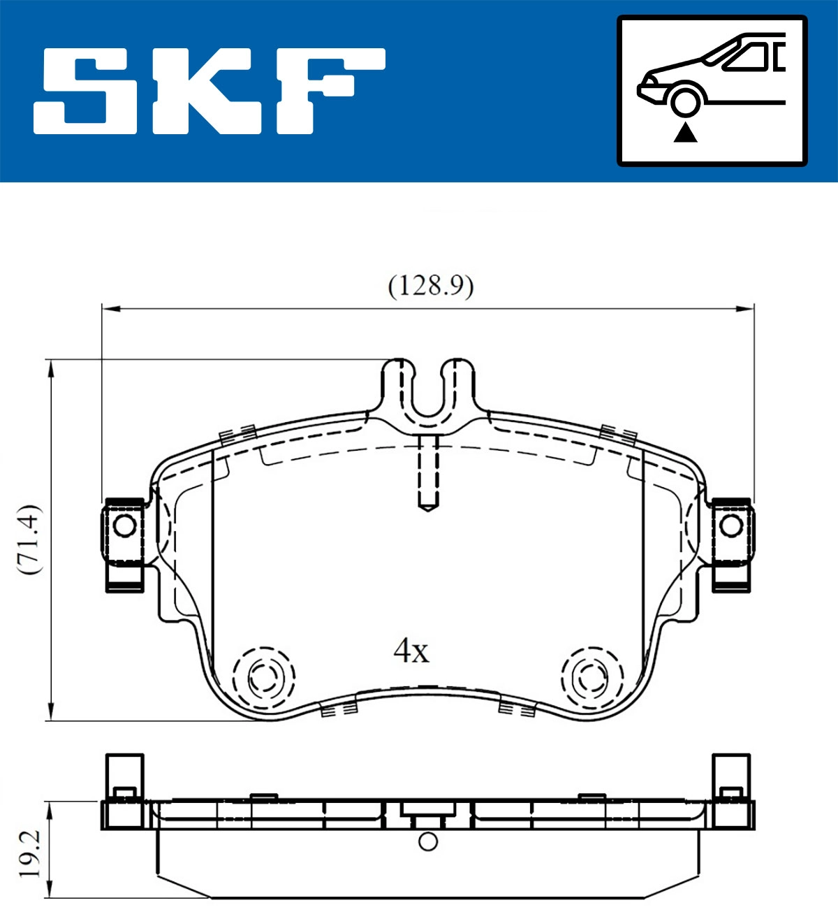 Brake Pad Set, disc brake (VKBP 80099)