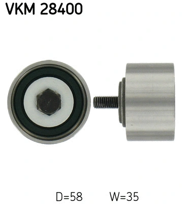 Deflection/Guide Pulley, timing belt (VKM 28400)