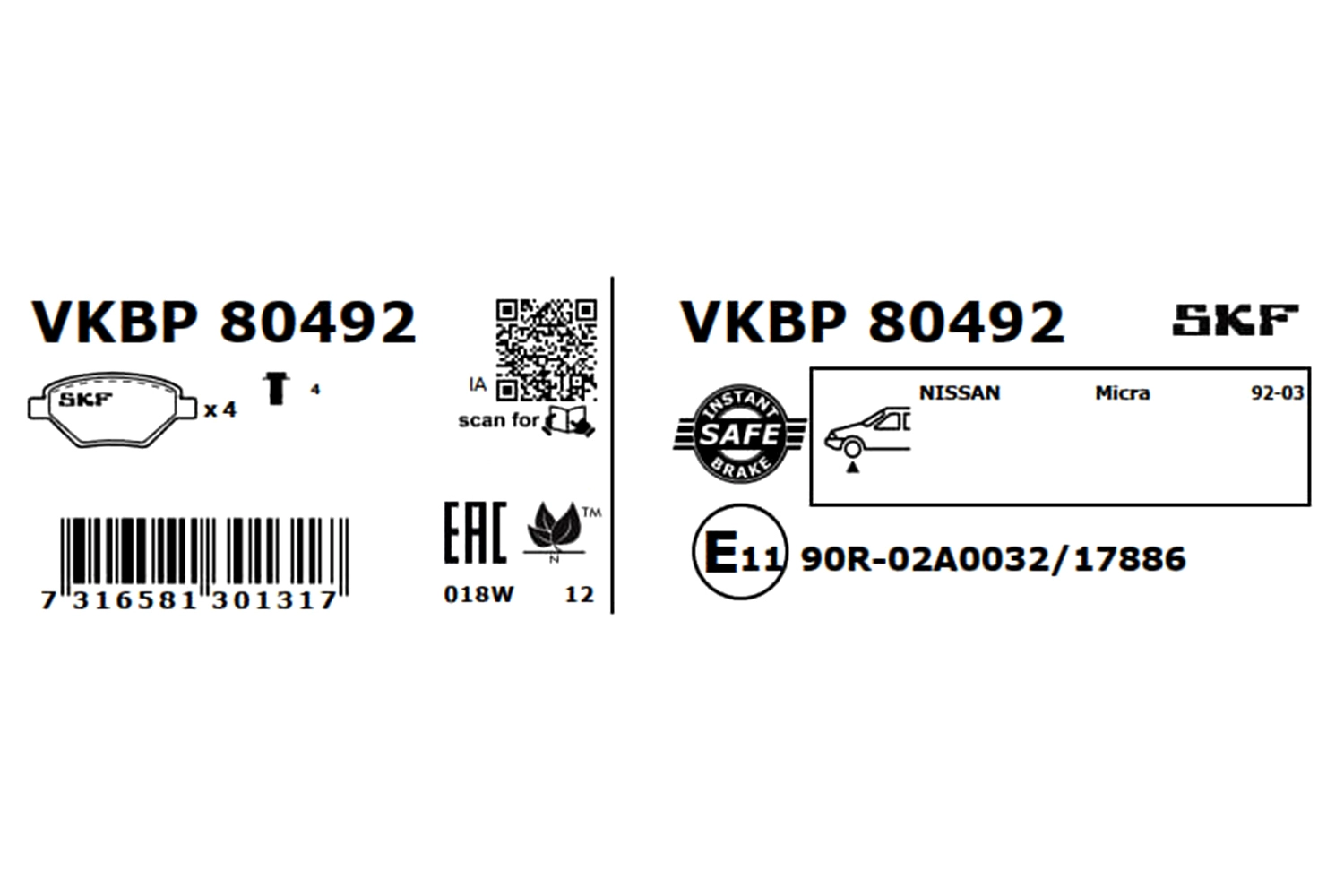 Brake Pad Set, disc brake
