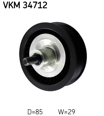 Deflection/Guide Pulley, V-ribbed belt