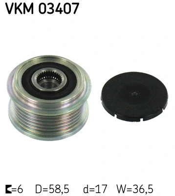 Alternator Freewheel Clutch (VKM 03407)