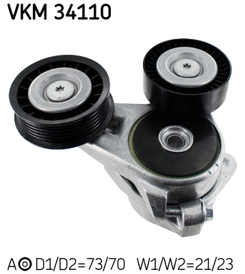 Tensioner Pulley, V-ribbed belt (VKM 34110)