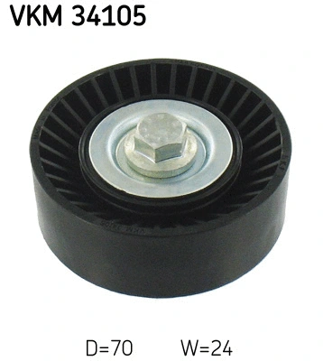 Deflection/Guide Pulley, V-ribbed belt (VKM 34105)