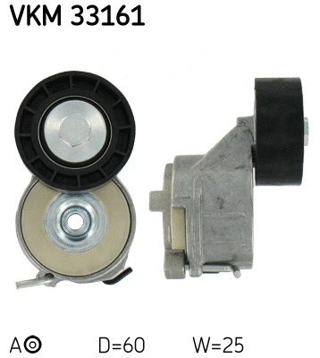 Tensioner Pulley, V-ribbed belt (VKM 33161)
