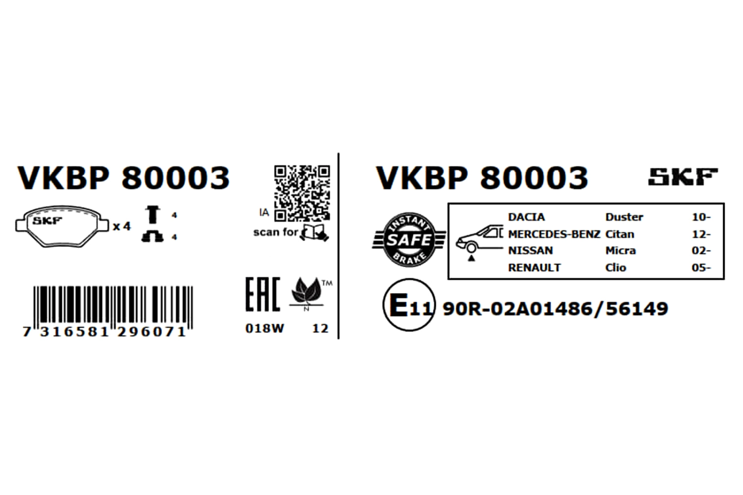 Brake Pad Set, disc brake