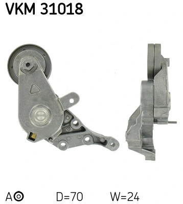Tensioner Pulley, V-ribbed belt (VKM 31018)