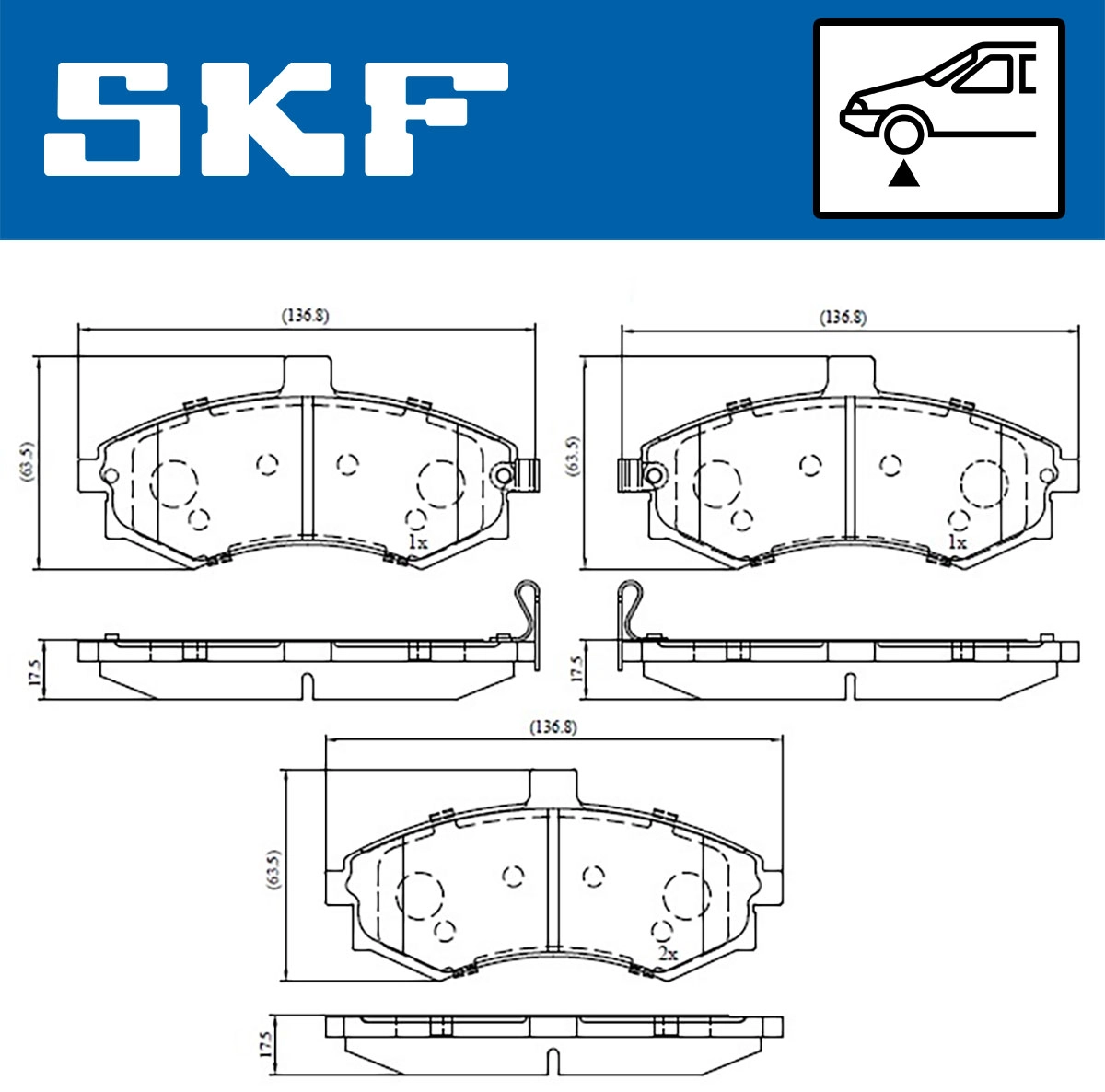 Brake Pad Set, disc brake (VKBP 80591 A)