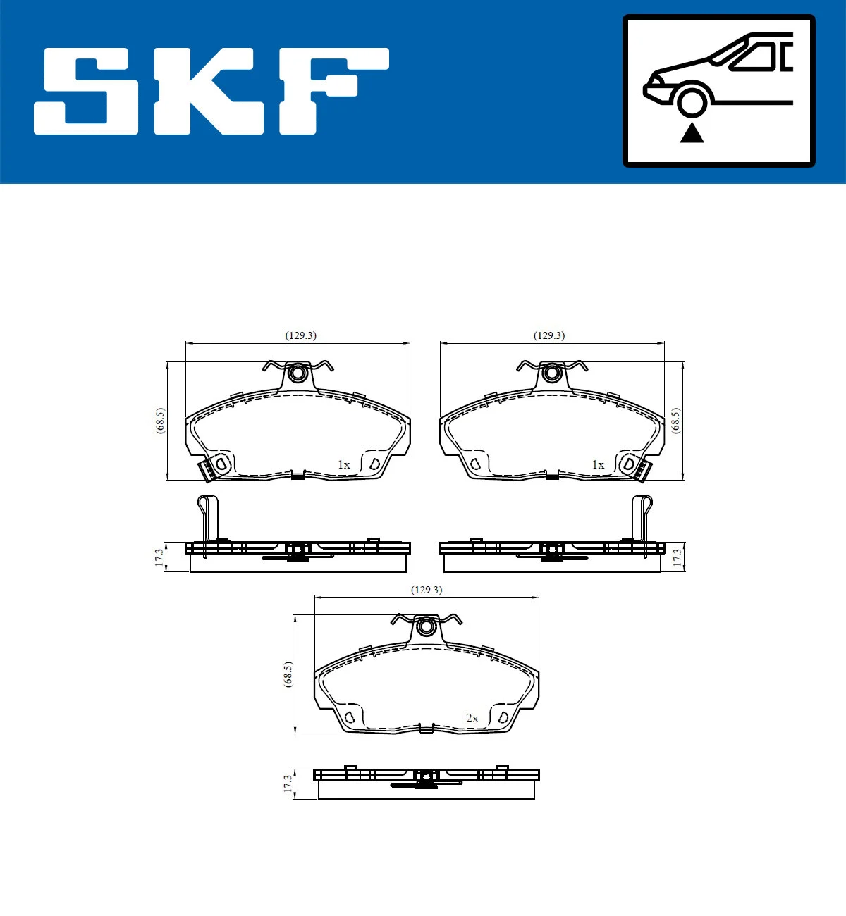 Brake Pad Set, disc brake (VKBP 80479 A)