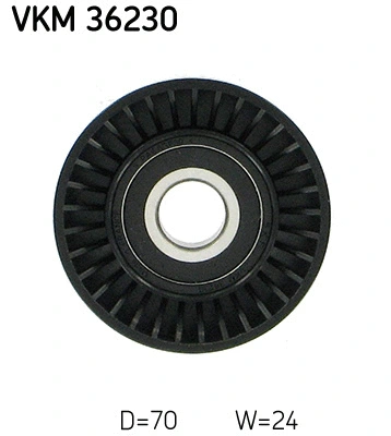 Deflection/Guide Pulley, V-ribbed belt