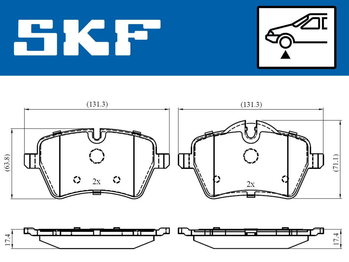 Brake Pad Set, disc brake (VKBP 80118)