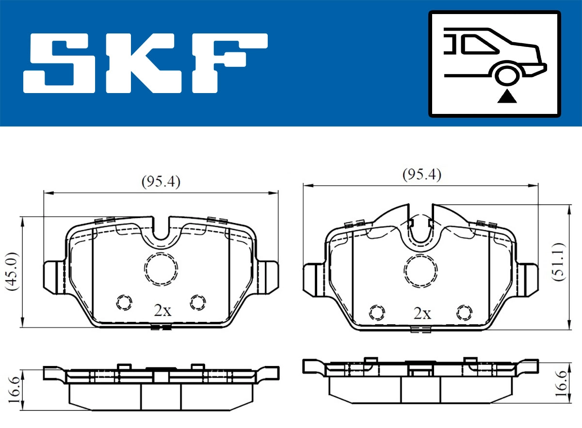 Brake Pad Set, disc brake (VKBP 90090)