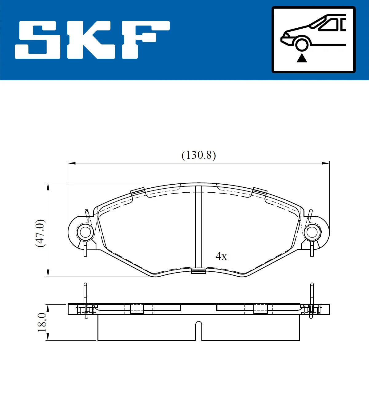 Brake Pad Set, disc brake (VKBP 80470)