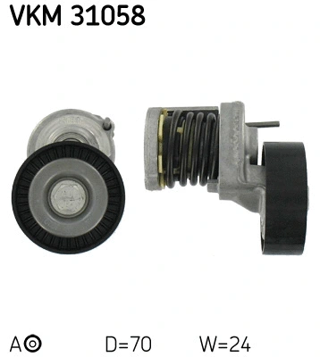 Tensioner Pulley, V-ribbed belt (VKM 31058)