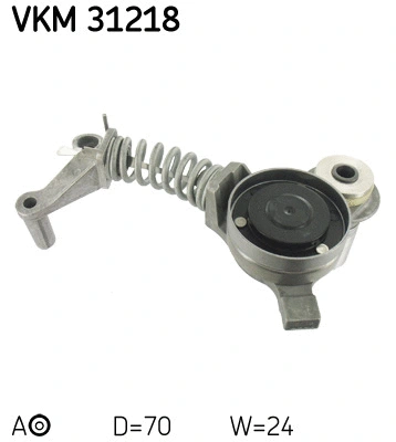 Tensioner Pulley, V-ribbed belt (VKM 31218)