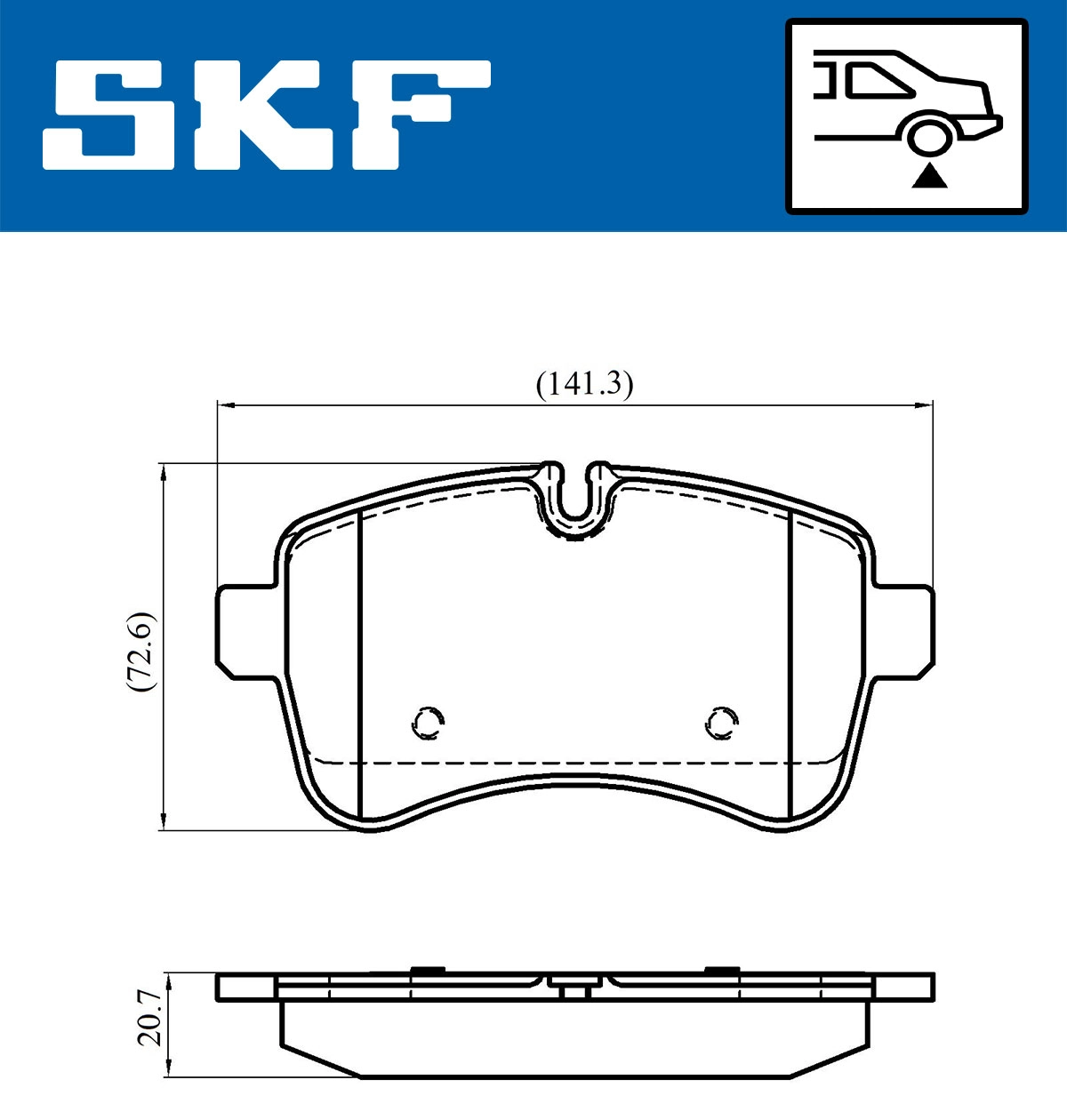 Brake Pad Set, disc brake (VKBP 90140)