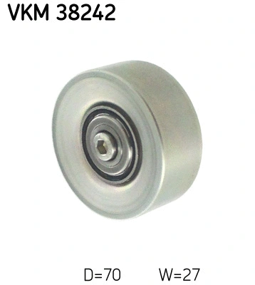 Deflection/Guide Pulley, V-ribbed belt (VKM 38242)