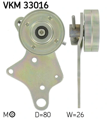 Tensioner Pulley, V-ribbed belt (VKM 33016)