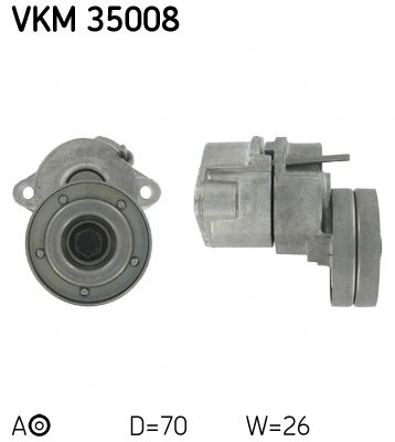 Tensioner Pulley, V-ribbed belt (VKM 35008)