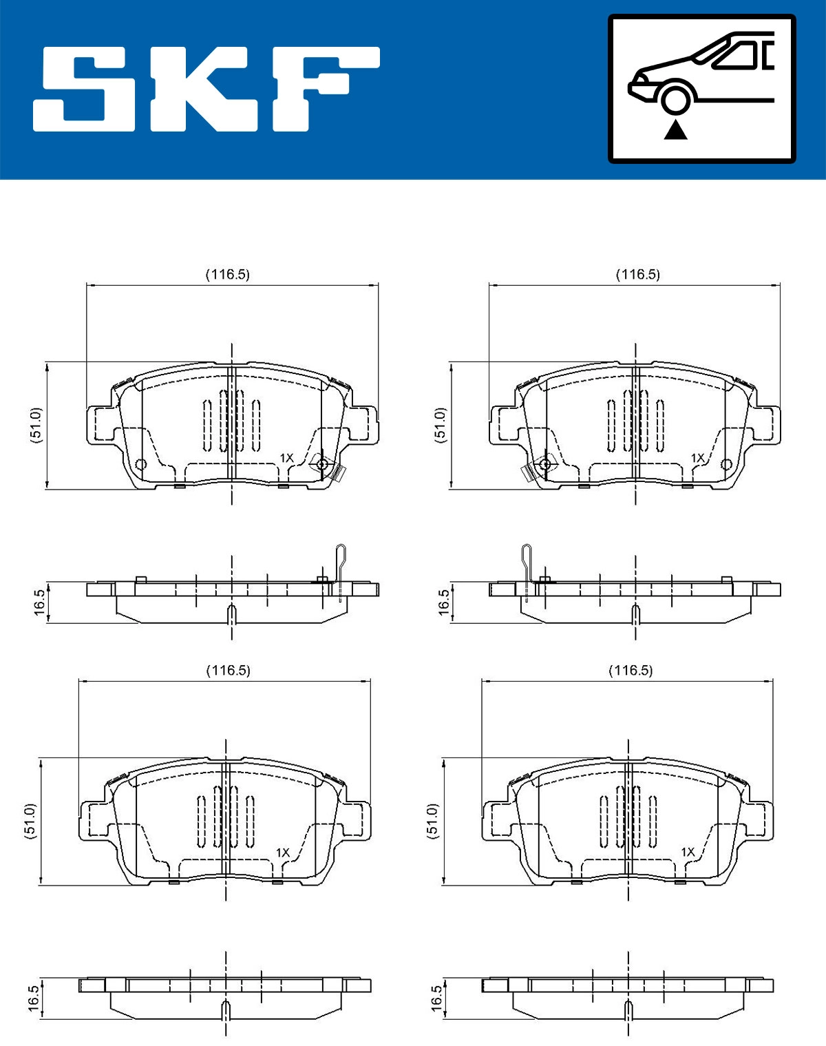 Brake Pad Set, disc brake (VKBP 80382 A)