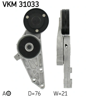 Tensioner Pulley, V-ribbed belt (VKM 31033)