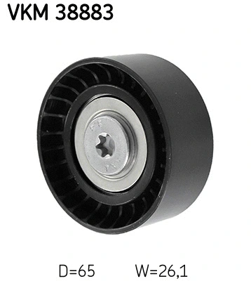 Deflection/Guide Pulley, V-ribbed belt