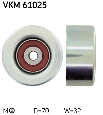 Deflection/Guide Pulley, V-ribbed belt (VKM 61025)