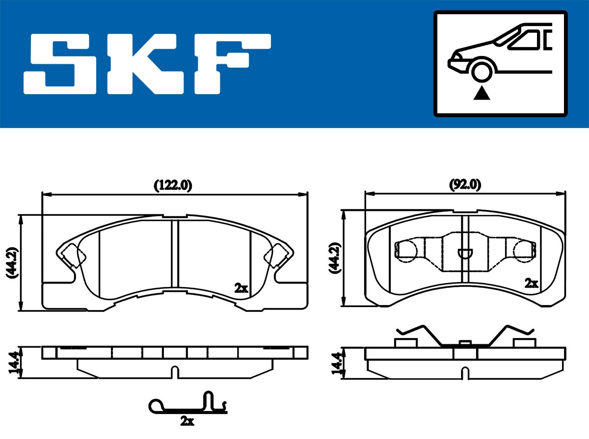 Brake Pad Set, disc brake (VKBP 80490 A)
