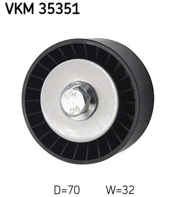 Deflection/Guide Pulley, V-ribbed belt