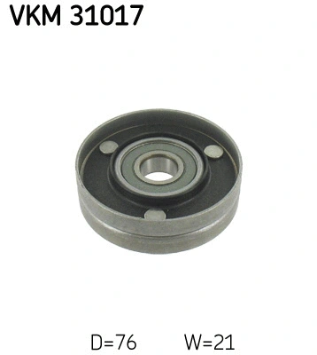 Deflection/Guide Pulley, V-ribbed belt (VKM 31017)
