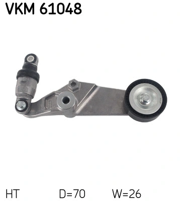 Tensioner Pulley, V-ribbed belt (VKM 61048)