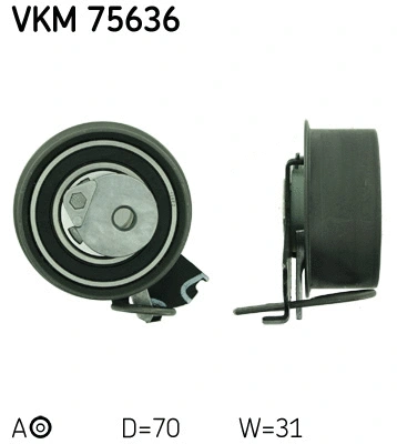 Tensioner Pulley, timing belt (VKM 75636)