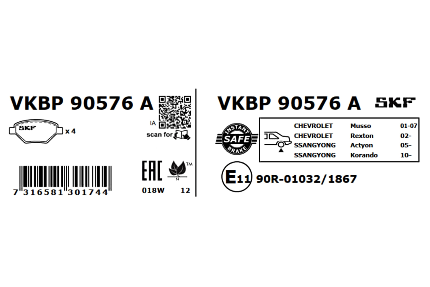 Brake Pad Set, disc brake