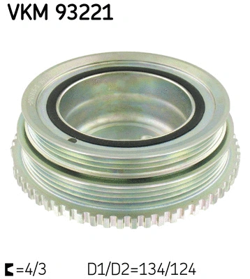 Belt Pulley, crankshaft (VKM 93221)