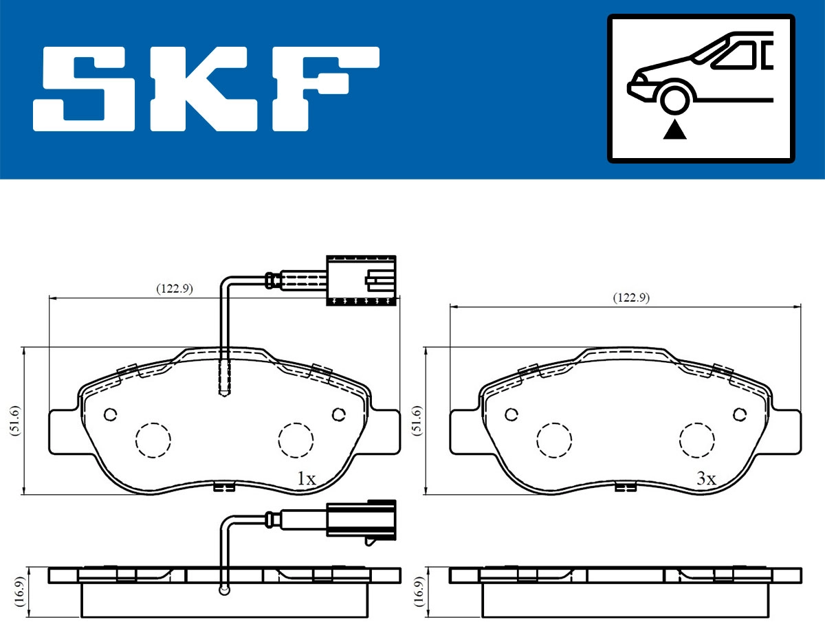 Brake Pad Set, disc brake (VKBP 80313 E)