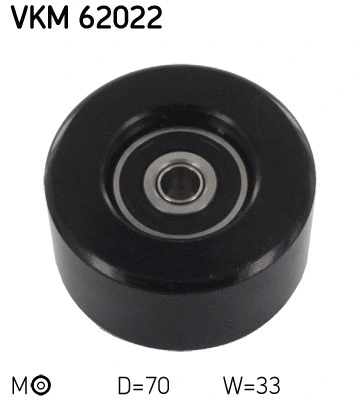 Tensioner Pulley, V-ribbed belt (VKM 62022)
