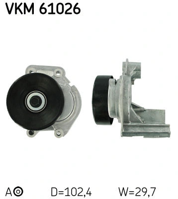 Tensioner Pulley, V-ribbed belt (VKM 61026)