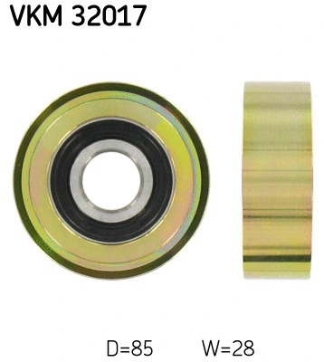 Deflection/Guide Pulley, V-ribbed belt (VKM 32017)