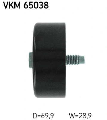 Deflection/Guide Pulley, V-ribbed belt