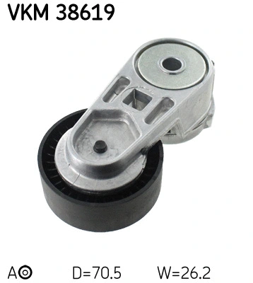 Tensioner Pulley, V-ribbed belt (VKM 38619)