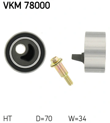 Tensioner Pulley, timing belt (VKM 78000)